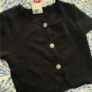 H&M Black Kids Button-Up Shirt